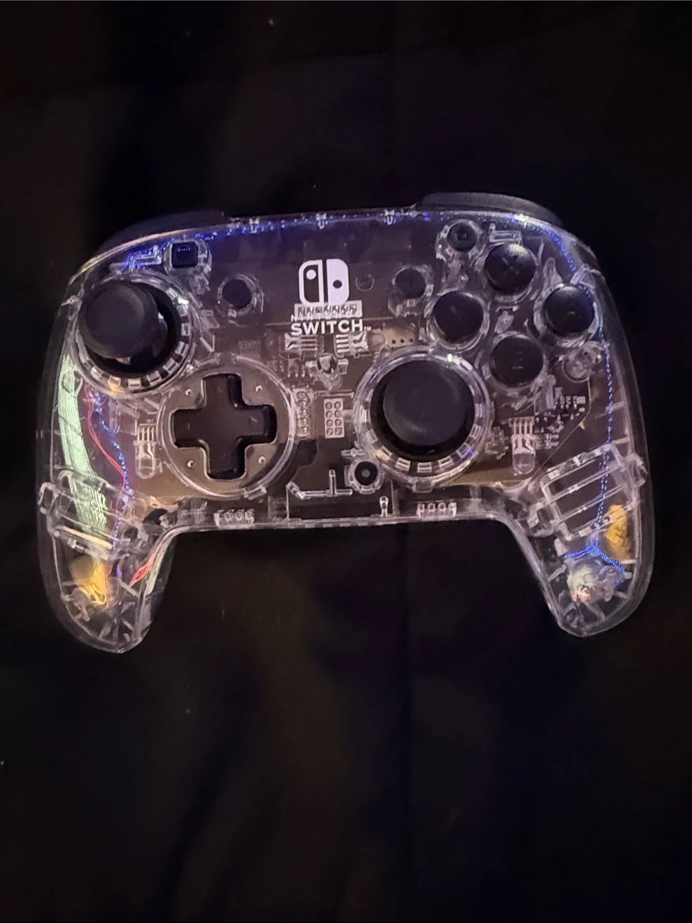Nintendo Clear Transparent Wired Switch Controller